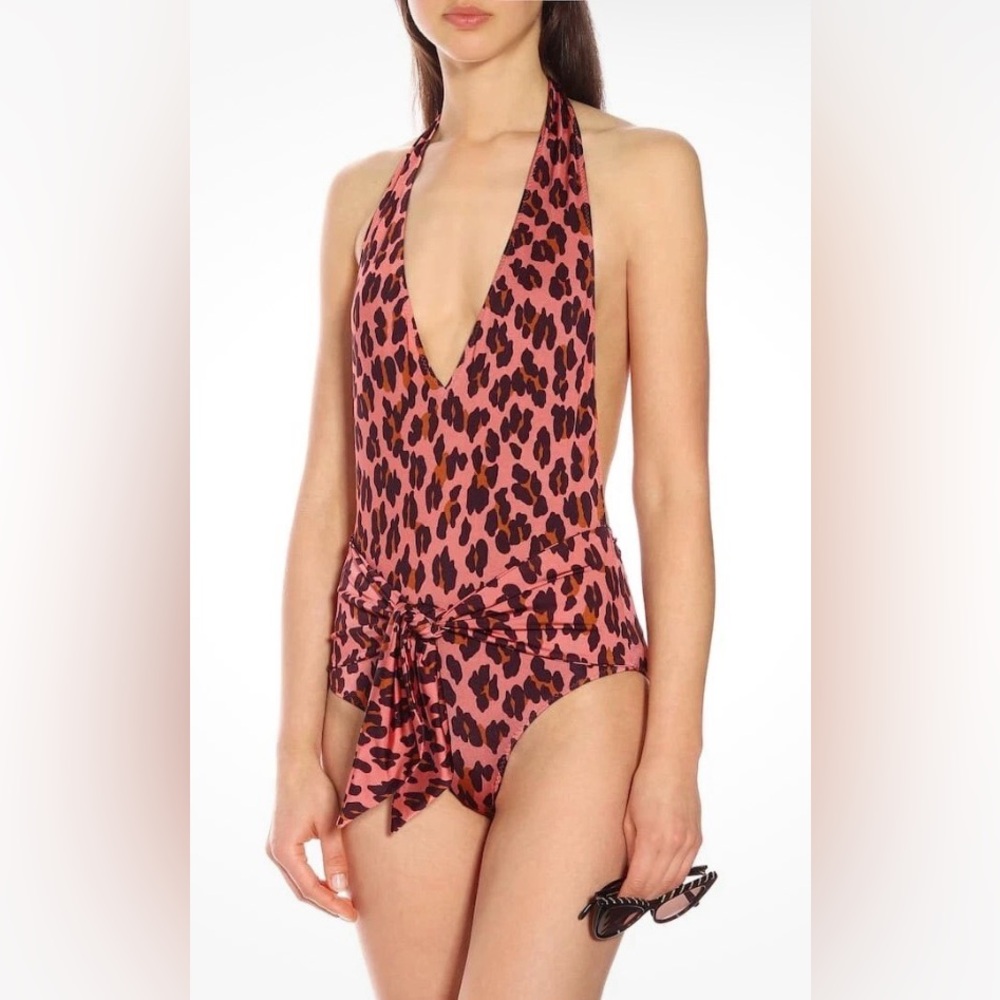 Stella McCartney Pink Leopard Swim Suit